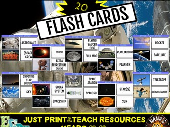 SPACE: 20 FLASH CARDS