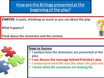 Year 9/10 COMPLETE An Inspector Calls SOW