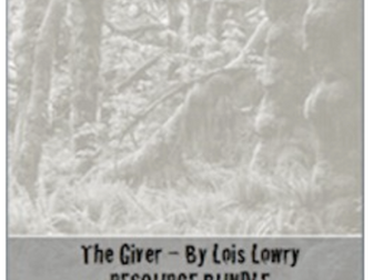The Giver - Lois Lowry ~ RESOURCE BUNDLE