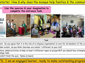 NEW 9 - 1 GCSE How & Why do mosques help the family & community?
