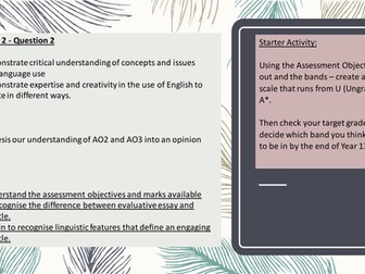 New 2016 AQA AS/A2 English Language Opinion Article Writing
