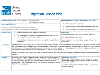 Bird Migration Lesson - Bilingual - Welsh