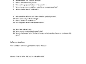 Mysteries of the Gospels - Year 9 RE