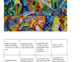 Maths Drill Algebra and Ratio Mash-Ups