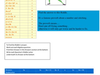 Maths Drill and Riddles