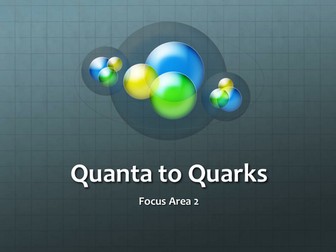 HSC Physics Quanta To Quarks Focus Area 2