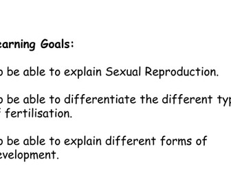 Animal Sexual Reproduction