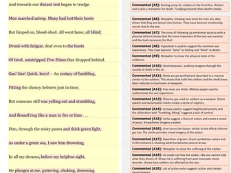 Dulce Et Decorum Est- Annotated