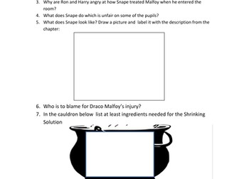 Year 7 comprehension worksheet
