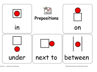 Prepositions Resource Pack Symbol Supported