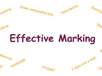 Feedback and Marking INSET and suggestions - humanities focus