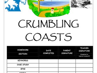 Homework booklet: CRUMBLING COASTS