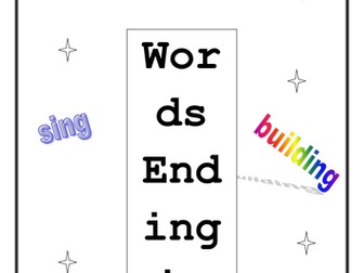 Words ending in -ng worksheet