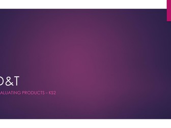 Evaluating Products Teaching Ideas KS2