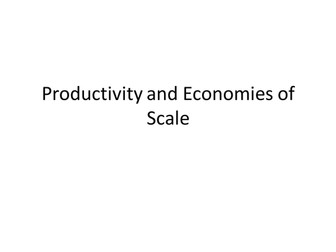 Efficiency and Productivity
