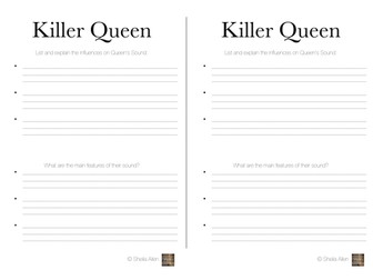 Killer Queen Starters (Edexcel GCSE Music 9-1) AoS2