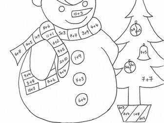 Christmas maths colouring sheets