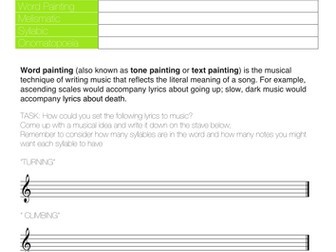 Music for a While - Word Painting (Edexcel GCSE Music 9-1) AoS2