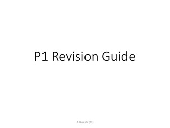 AQA P1 Revision PowerPoint