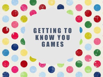 Getting To Know You Games