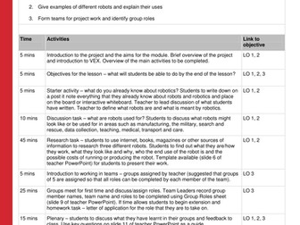 VEX Robotics EDR Curriculum - Introduction to Robotics