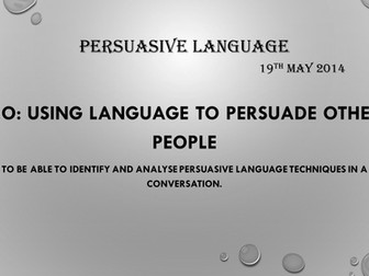 Persuasive Language ppt