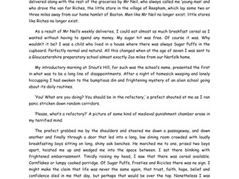 Autobiography writing task