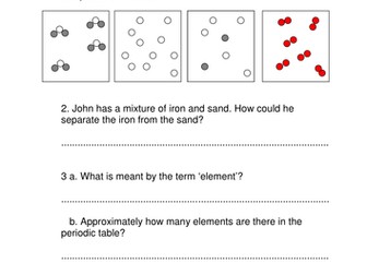 Elements, Compounds and Mixtures - Practice Questions
