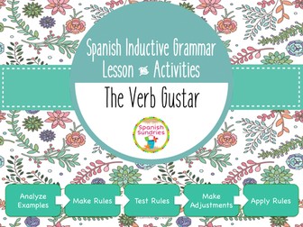 Spanish Inductive Grammar Lesson:  Verbs like Gustar