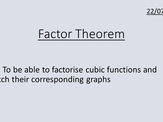 Factor theorem