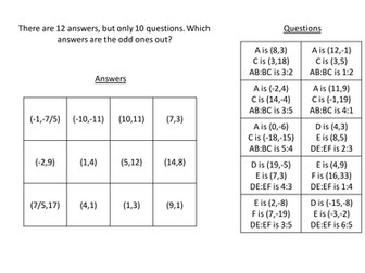 Dividing a line in a given ratio plenary