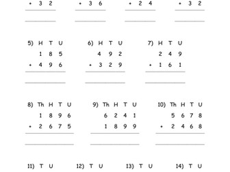 Addition and Subtraction