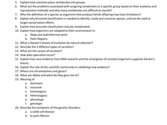 EDEXCEL GCSE BIOLOGY B1 - CORE BIOLOGY/UNIT 1 (2BI01/2SC01) - MEGA REVISION PACK
