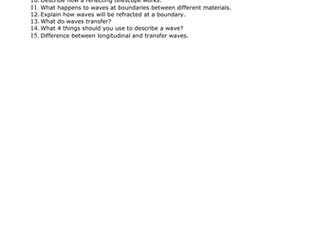 EDEXCEL GCSE PHYSICS P1 - CORE PHYSICS/UNIT 1 (2PH01/2SC01) - MEGA REVISION PACK