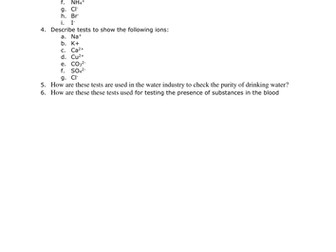EDEXCEL GCSE CHEMISTRY C3 - FURTHER CHEMISTRY/UNIT 3 (2CH01/2SF01) - MEGA REVISION PACK