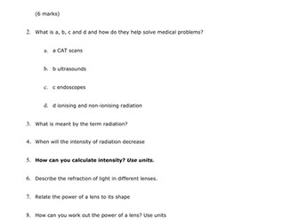 EDEXCEL GCSE PHYSICS P3 - FURTHER PHYSICS/UNIT 3 (2PH01/2SF01) - MEGA REVISION PACK