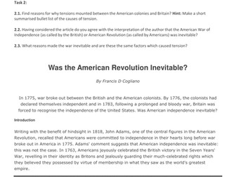 Year 13 6th form: History Edexcel New Specification - British Empire Unit 3, Week 2, Lesson 1