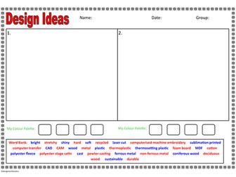 General Designing Sheet for SEN Students