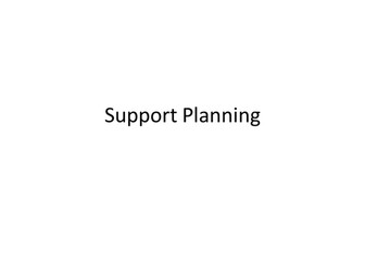 Planning care for others - some basic definitions