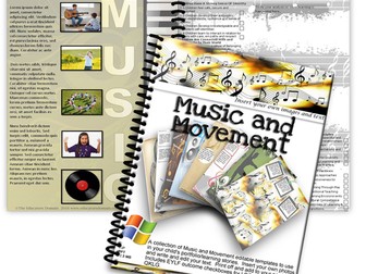 Music and Movement Editable Pack
