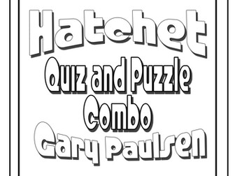 Hatchet Quiz, Test, and Crossword Puzzle Pack