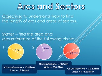 Arcs and Sectors