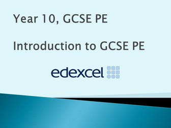 Edexcel GCSE PE 2016 Spec Introduction Lesson