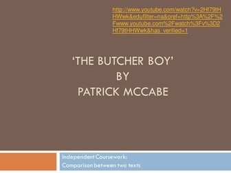 The Butcher Boy Unit for AQA