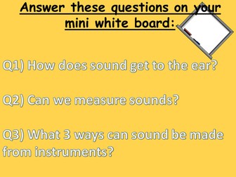 Science Sound Unit Resources - PPTs, Videos, Activities and more!