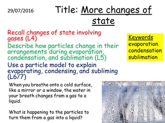 C1 1.5 More changes of state