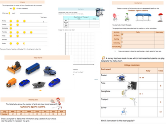 BUNDLE - Handling Data Worksheets - Entry 3