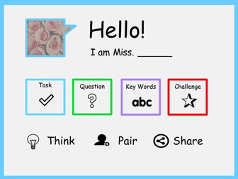 A First Lesson Template