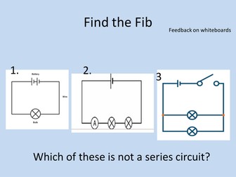 Current and parallel circuits (KS3 electricity)