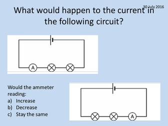 Voltage (KS3 electricity)